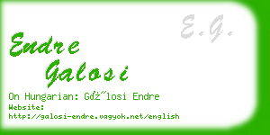endre galosi business card